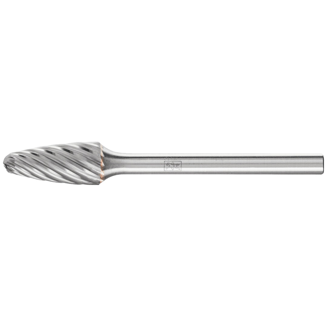 PFERD TOOLS Hartmetall Hochleistungsfrässtift INOX Rundbogen RBF Ø 06x13 mm Schaft-Ø 3 mm für Edelstahl