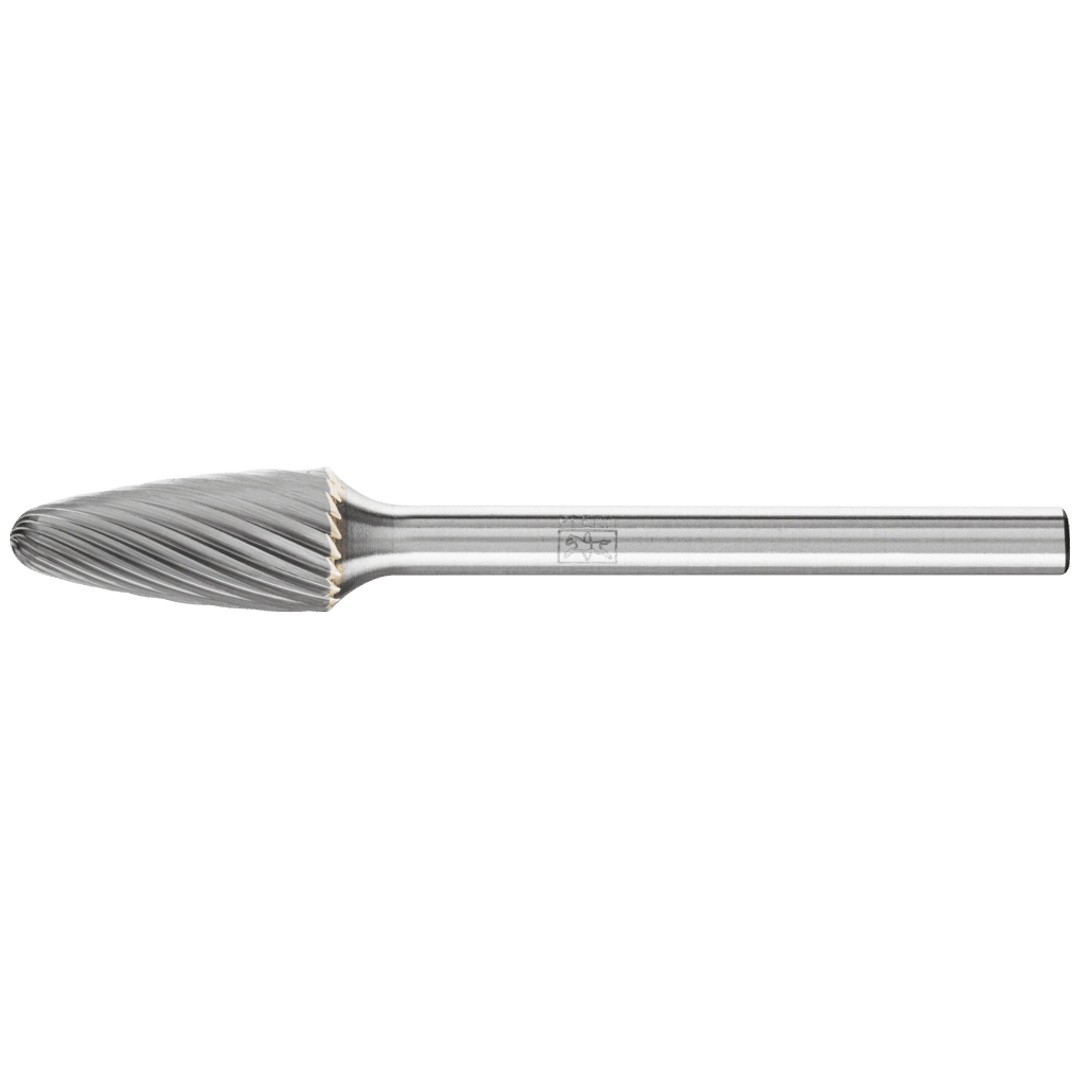 PFERD TOOLS Hartmetall Frässtift Rundbogen RBF Ø 06x13 mm Schaft-Ø 3 mm Z5 universal fein