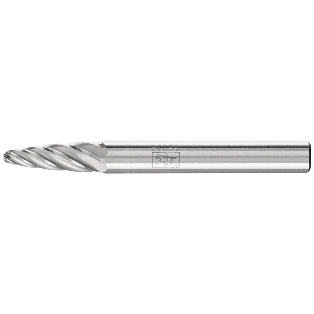 PFERD TOOLS Hartmetall Hochleistungsfrässtift INOX Rundbogen RBF Ø 06x18 mm Schaft-Ø 6 mm für Edelstahl