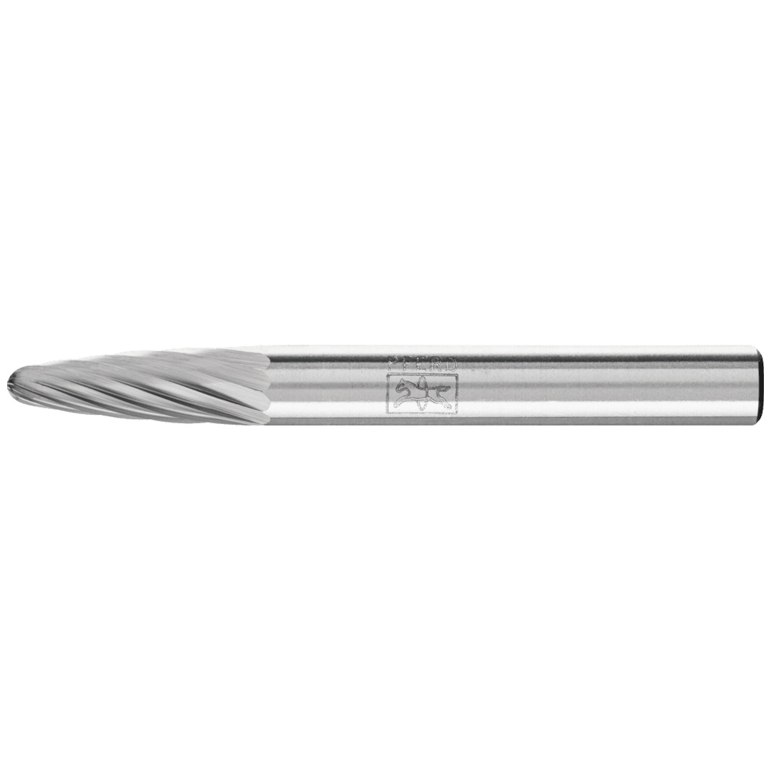 PFERD TOOLS Hartmetall Frässtift Rundbogen RBF Ø 06x18 mm Schaft-Ø 6 mm Z3 universal mittel