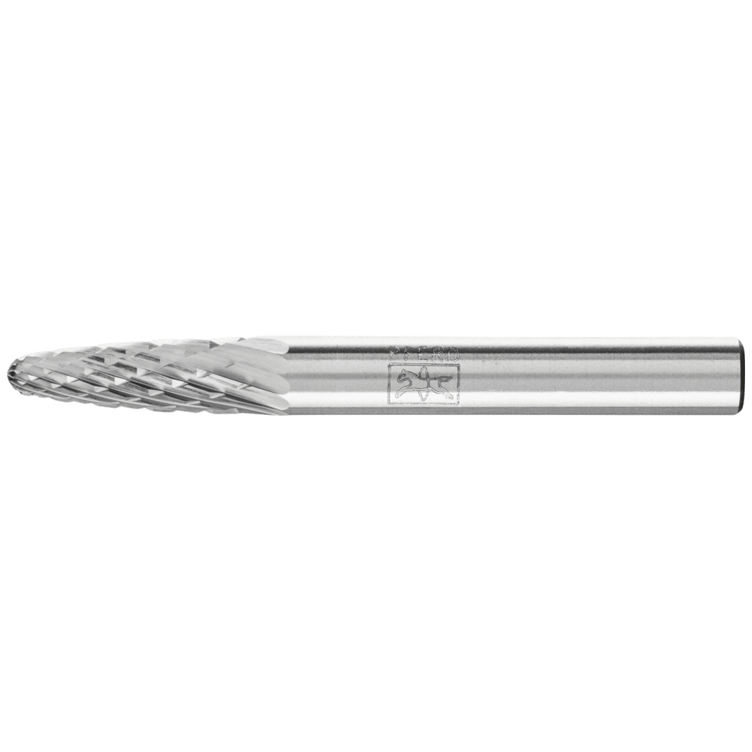 PFERD TOOLS Hartmetall Frässtift Rundbogen RBF Ø 06x18 mm Schaft-Ø 6 mm Z4 universal mittel fein