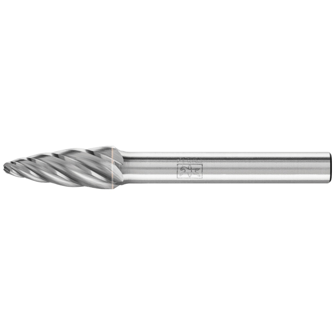 PFERD TOOLS Hartmetall Hochleistungsfrässtift ALU Rundbogen RBF Ø 12x25mm Schaft-Ø 6mm für Alu/NE Metalle