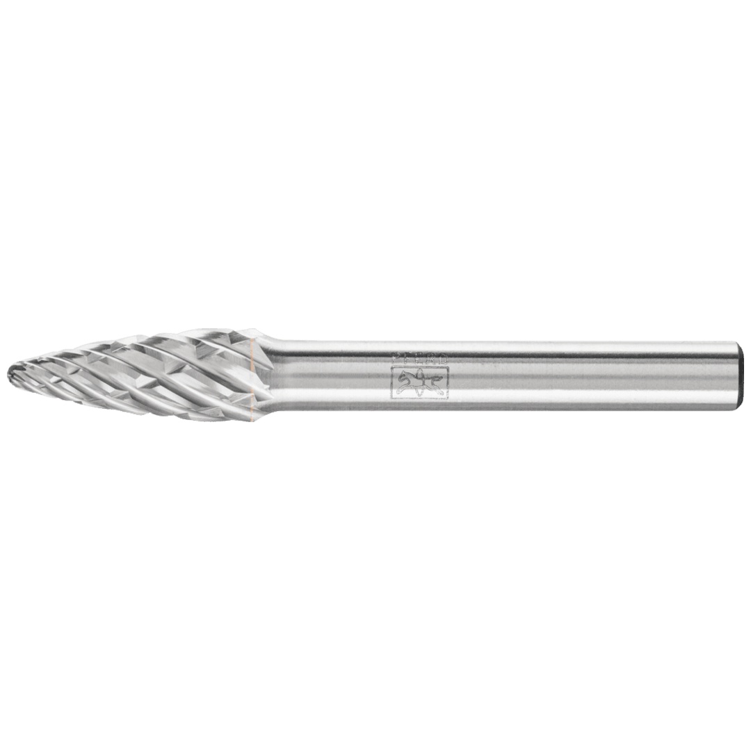 PFERD TOOLS Hartmetall Hochleistungsfrässtift STEEL Rundbogen RBF Ø 08x20mm Schaft-Ø 6 mm für Stahl