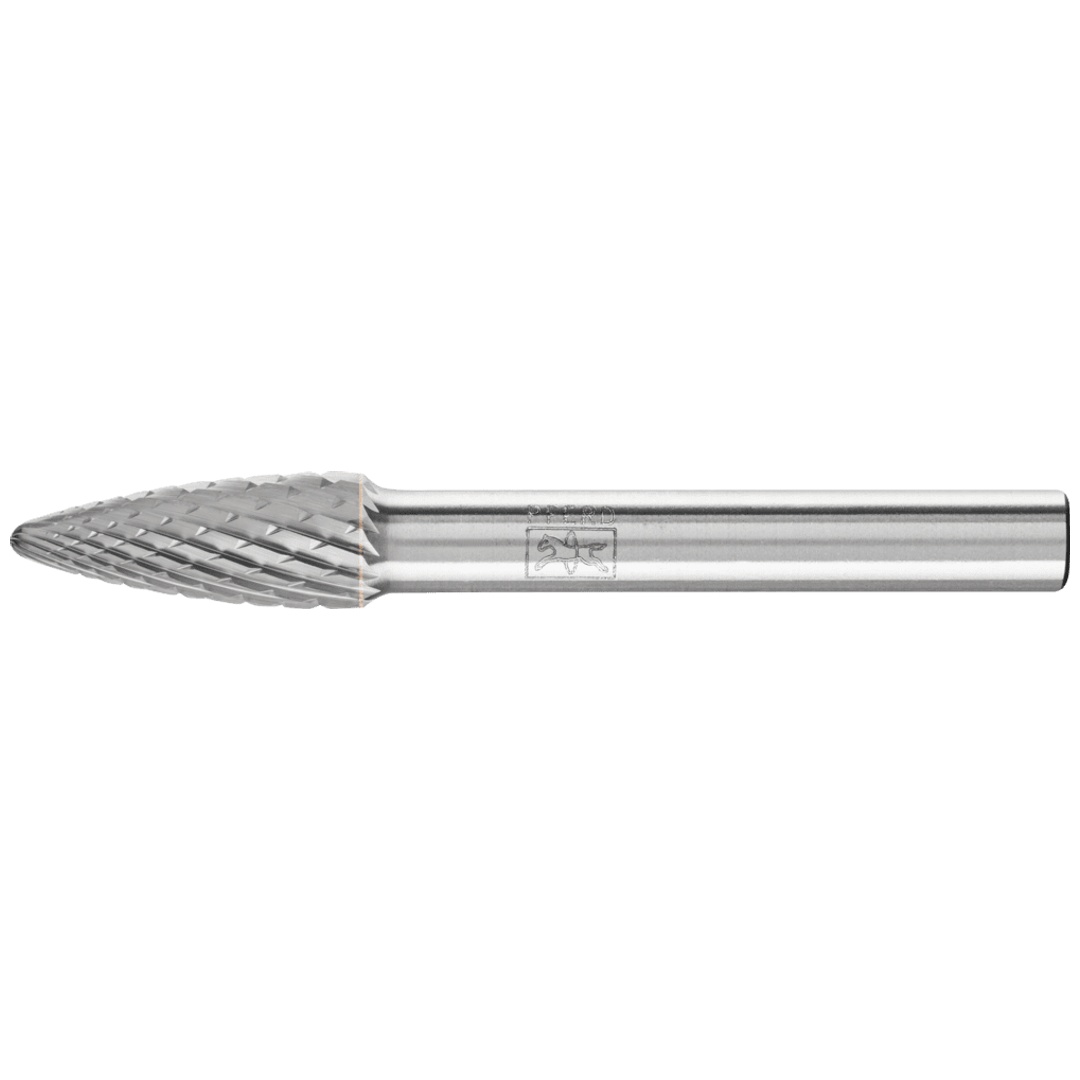PFERD TOOLS Hartmetall Frässtift Rundbogen RBF Ø 08x20mm Schaft-Ø 6 mm Z4 universal mittel fein