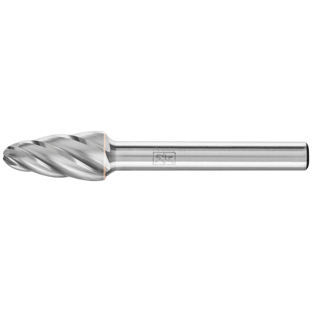 PFERD TOOLS Hartmetall Hochleistungsfrässtift ALU Rundbogen RBF Ø 10x20mm Schaft-Ø 6mm für Alu/NE Metalle