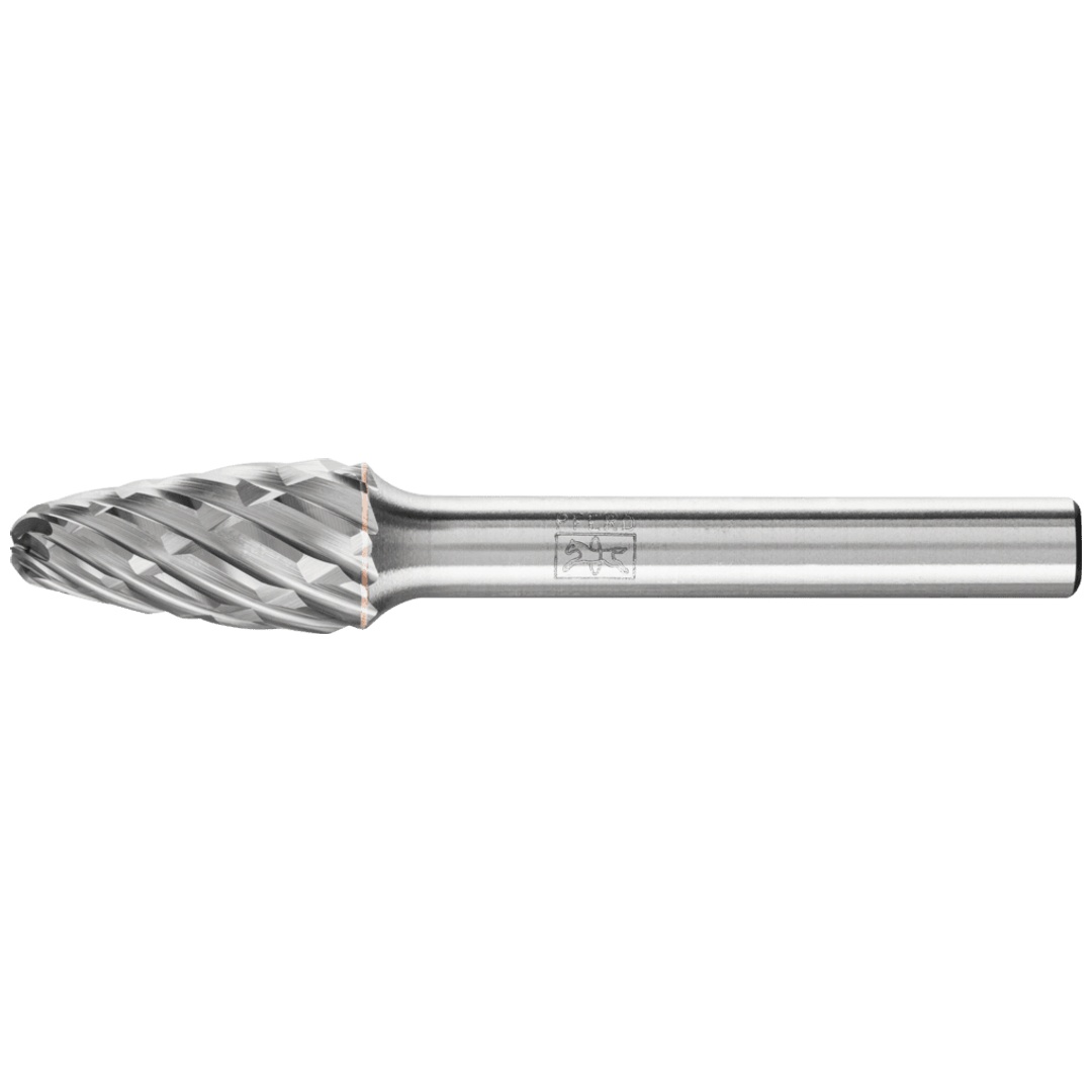 PFERD TOOLS Hartmetall Hochleistungsfrässtift CAST Rundbogen RBF Ø 10x20mm Schaft-Ø 6 mm für Gußeisen
