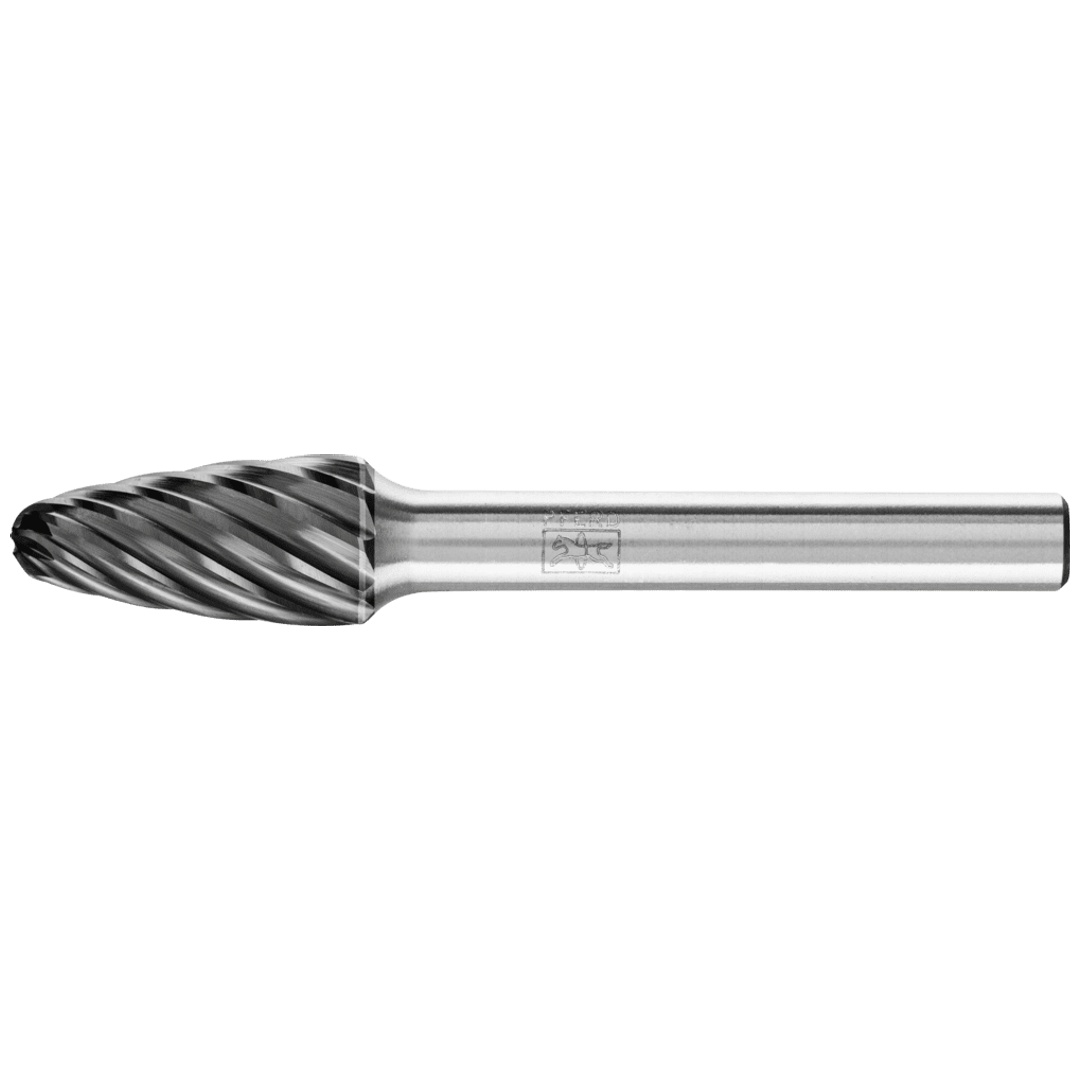 PFERD TOOLS Hartmetall Hochleistungsfrässtift INOX Rundbogen RBF Ø 10x20mm Schaft-Ø 6 mm HICOAT Edelstahl