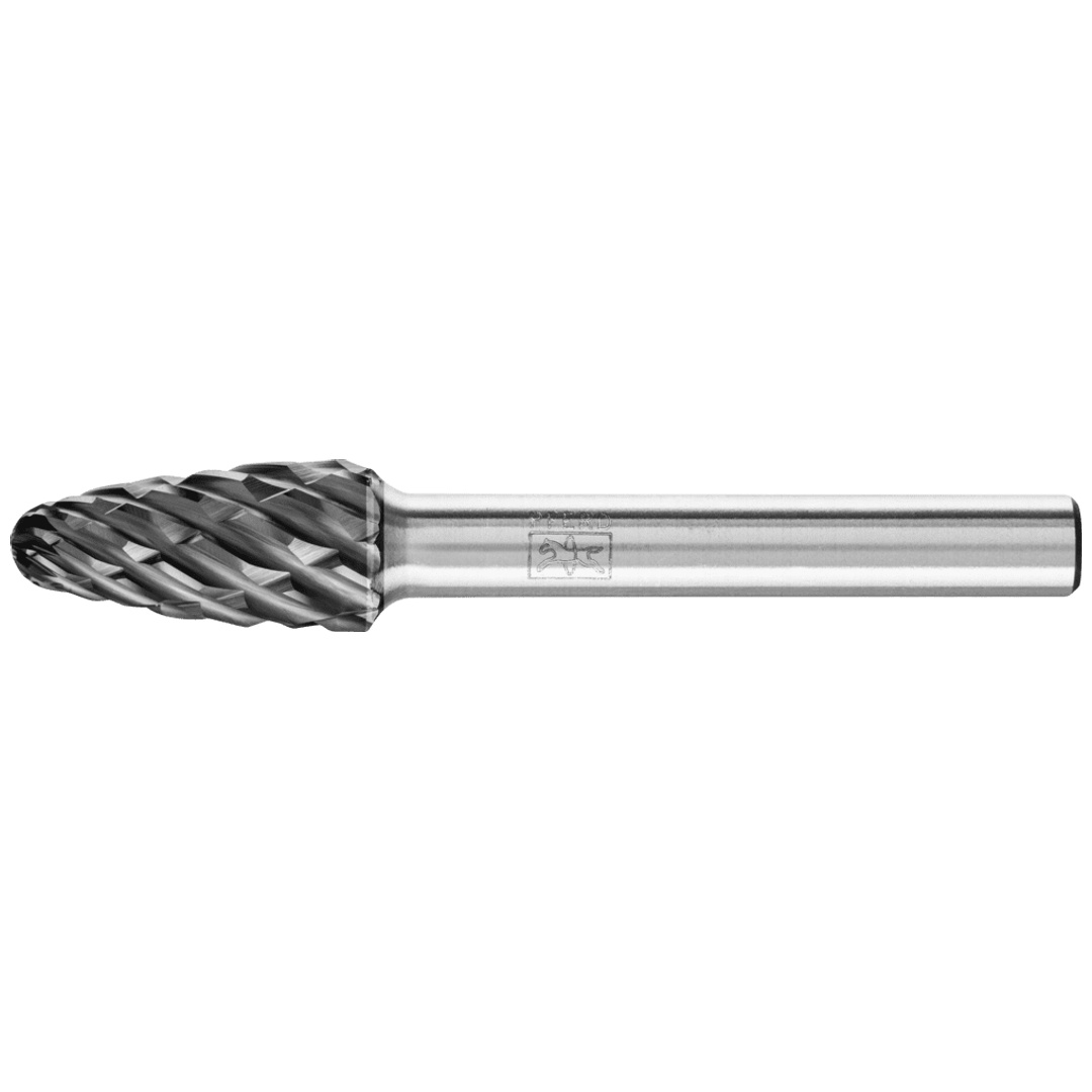 PFERD TOOLS Hartmetall Hochleistungsfrässtift STEEL Rundbogen RBF Ø 10x20mm Schaft-Ø 6 mm HICOAT für Stahl