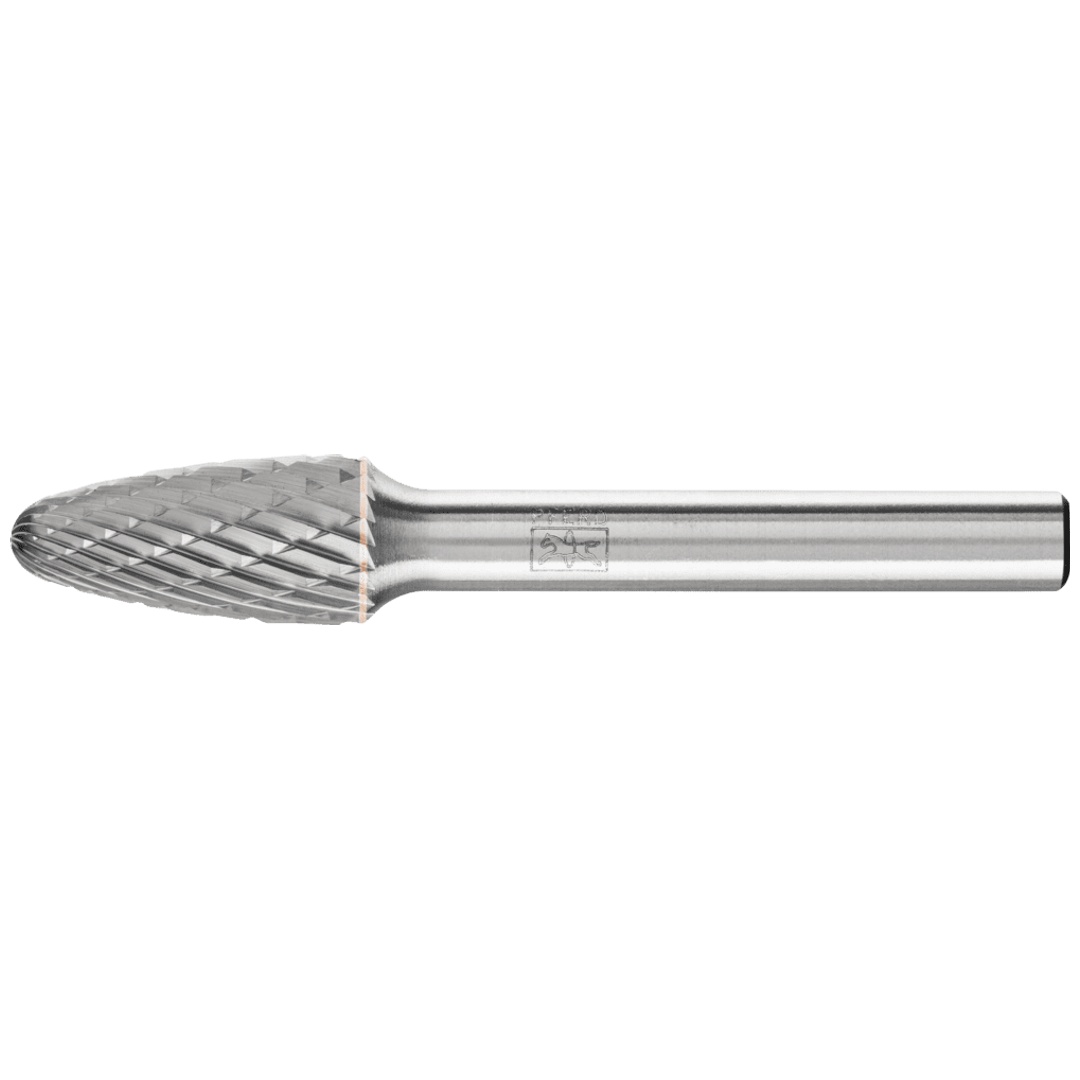 PFERD TOOLS Hartmetall Frässtift Rundbogen RBF Ø 10x20mm Schaft-Ø 6 mm Z3P universal mittel kreuzverzahnt