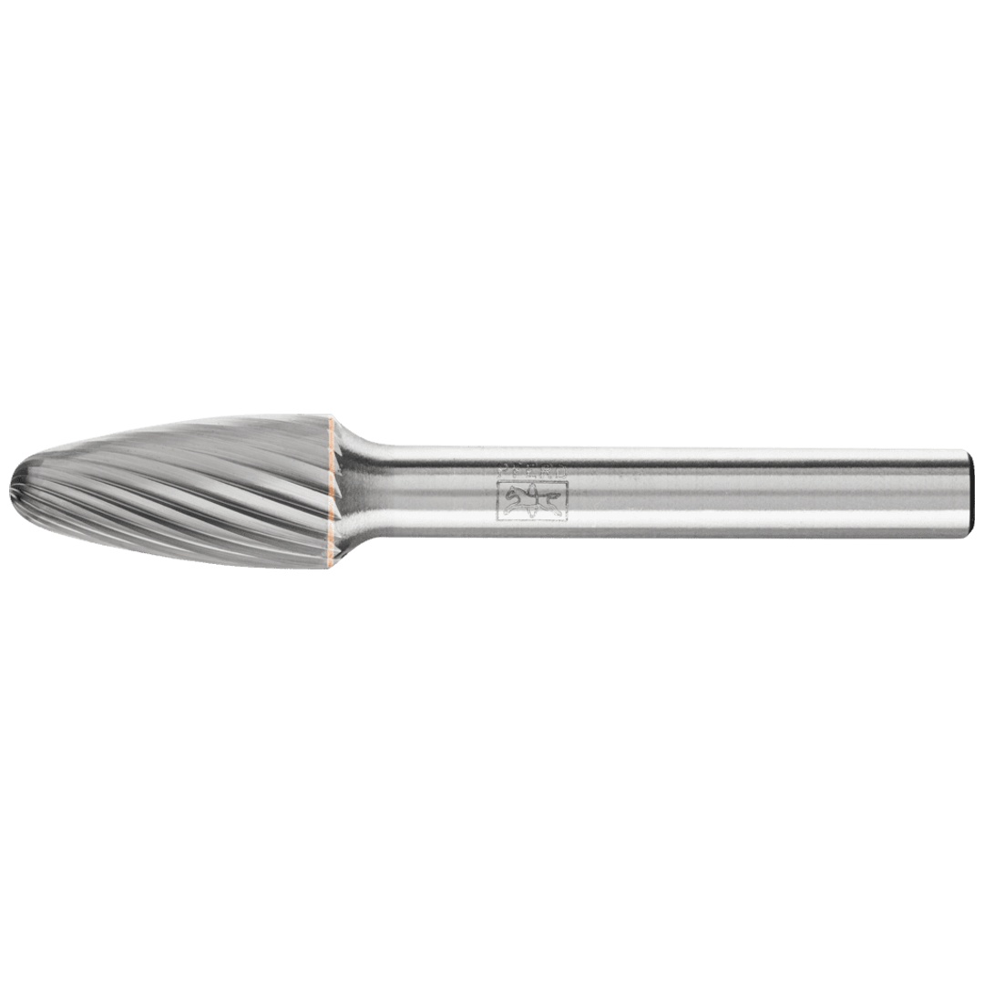PFERD TOOLS Hartmetall Frässtift Rundbogen RBF Ø 10x20mm Schaft-Ø 6 mm Z3 universal mittel