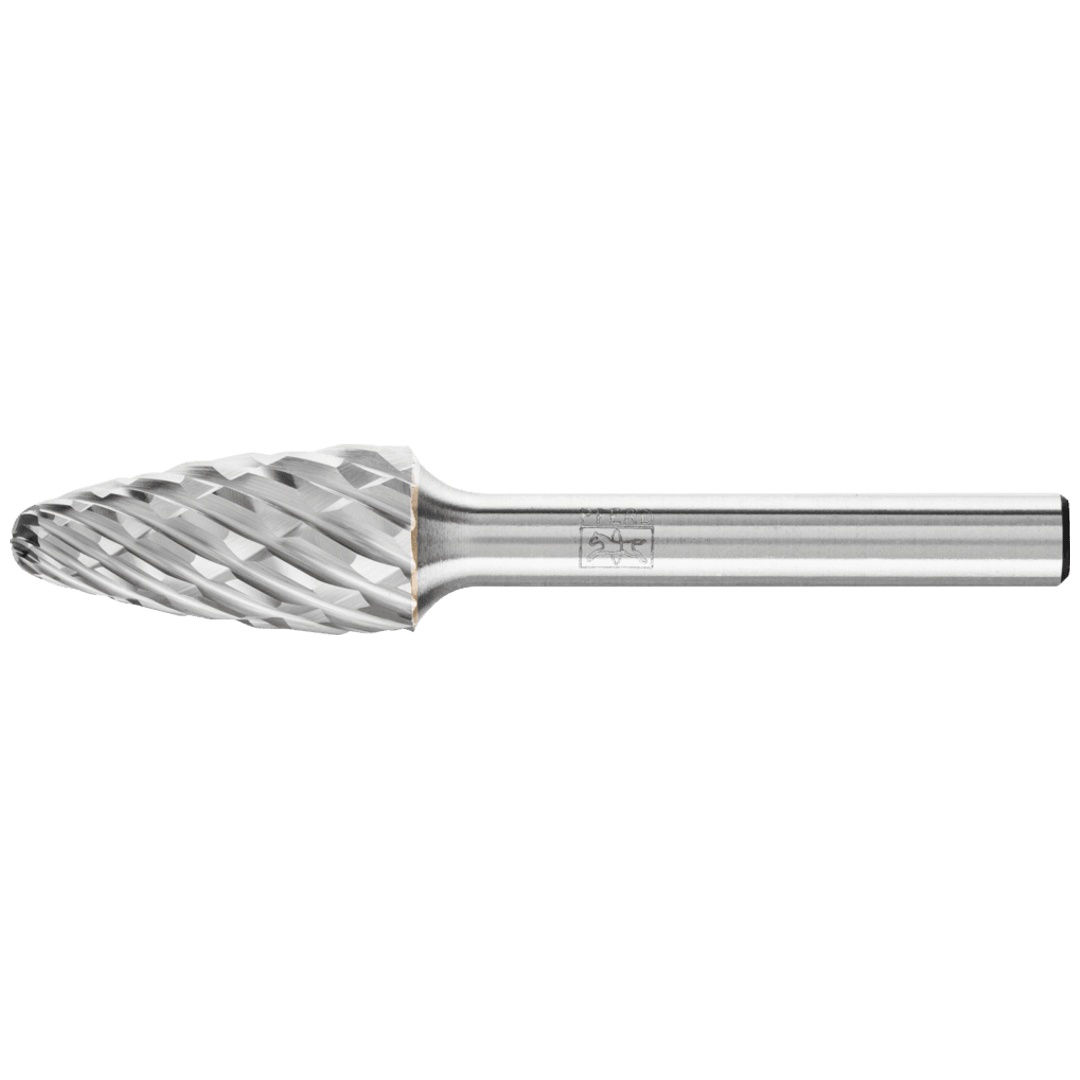 PFERD TOOLS Hartmetall Hochleistungsfrässtift CAST Rundbogen RBF Ø 12x25 mm Schaft-Ø 6 mm für Gußeisen