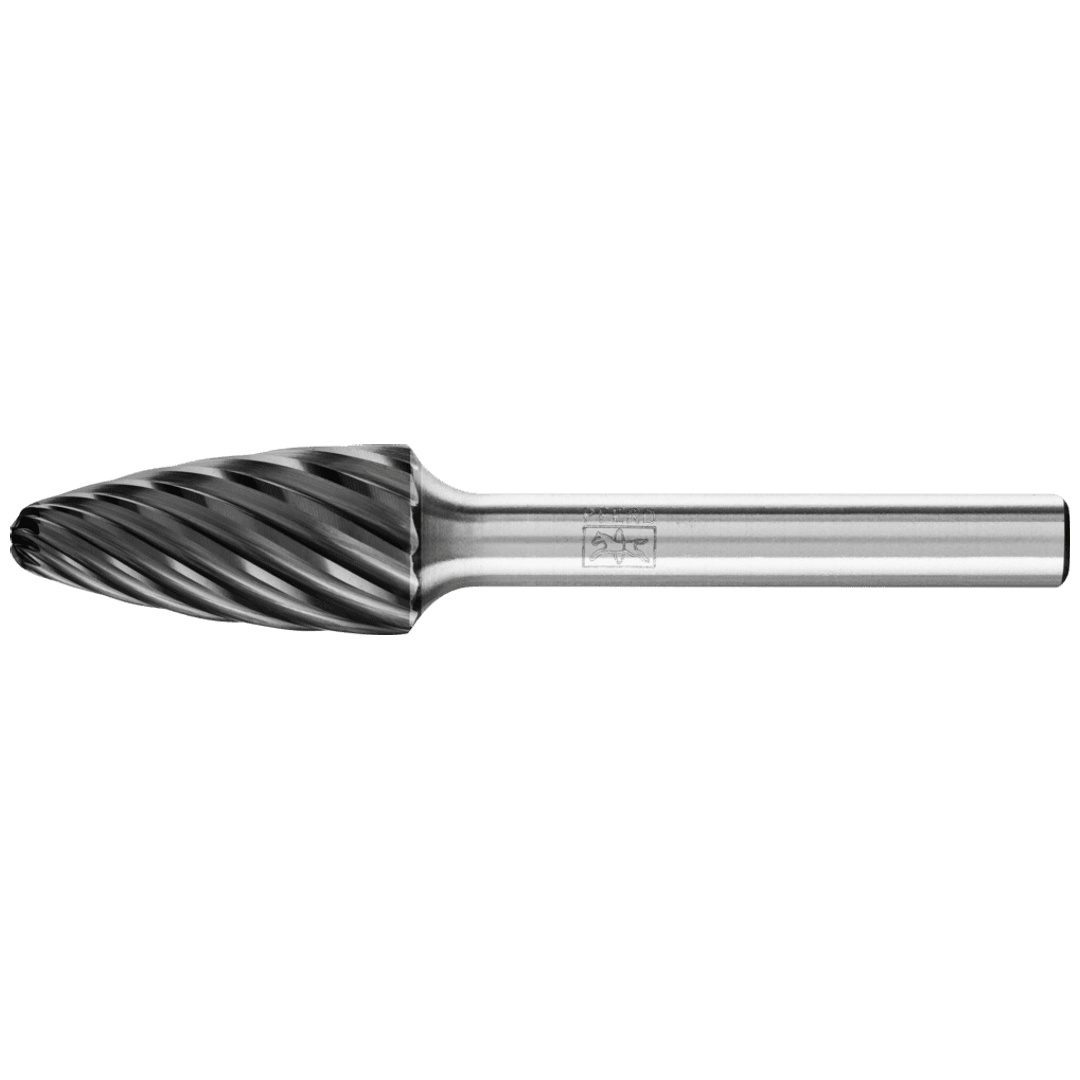 PFERD TOOLS Hartmetall Hochleistungsfrässtift INOX Rundbogen RBF Ø 12x25 mm Schaft-Ø 6 mm HICOAT Edelstahl