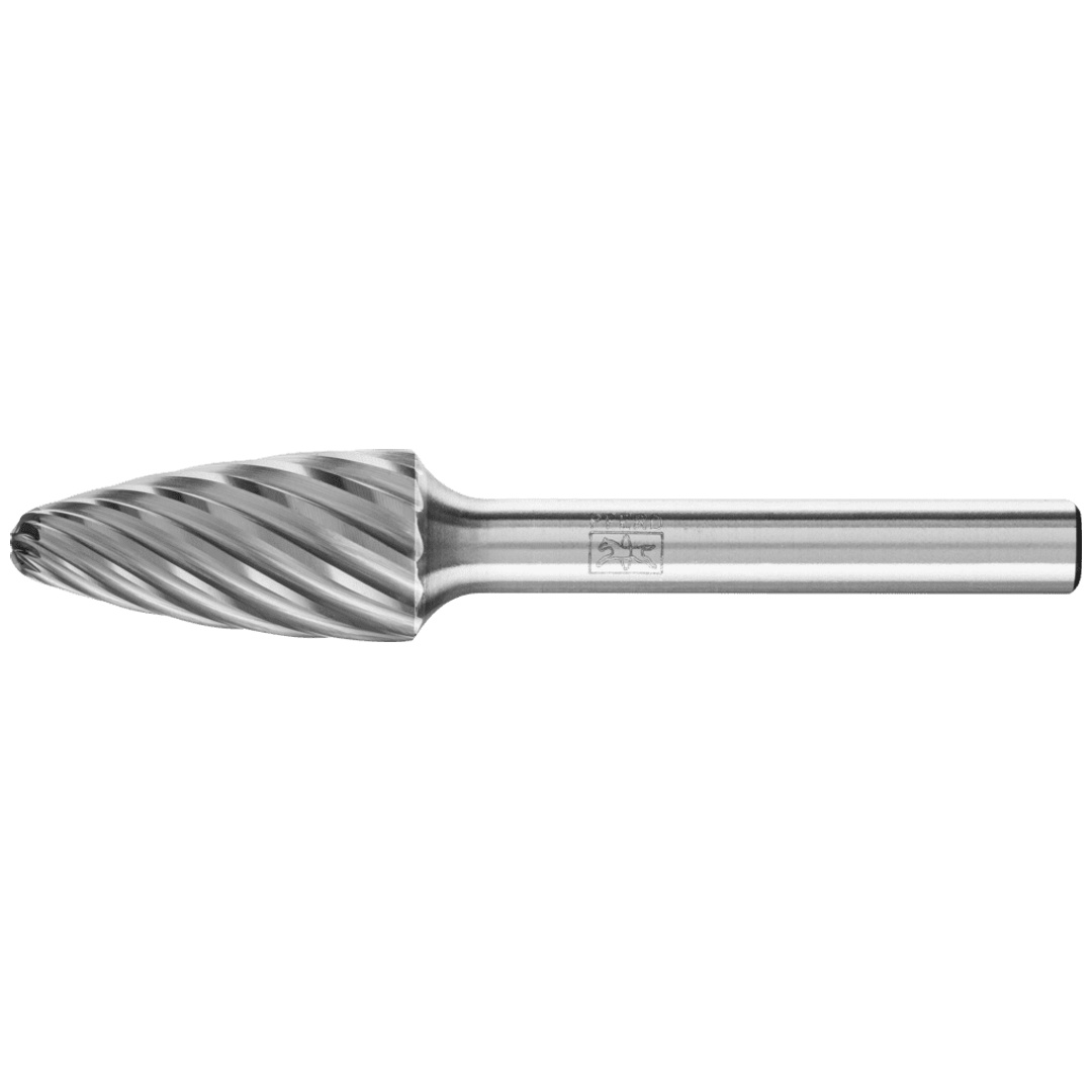 PFERD TOOLS Hartmetall Hochleistungsfrässtift INOX Rundbogen RBF Ø 12x25 mm Schaft-Ø 6 mm für Edelstahl