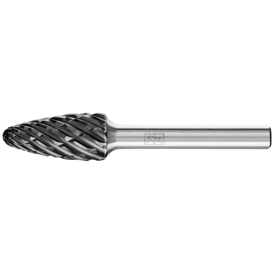 PFERD TOOLS Hartmetall Hochleistungsfrässtift STEEL Rundbogen RBF Ø 12x25 mm Schaft-Ø 6 mm HICOAT für Stahl