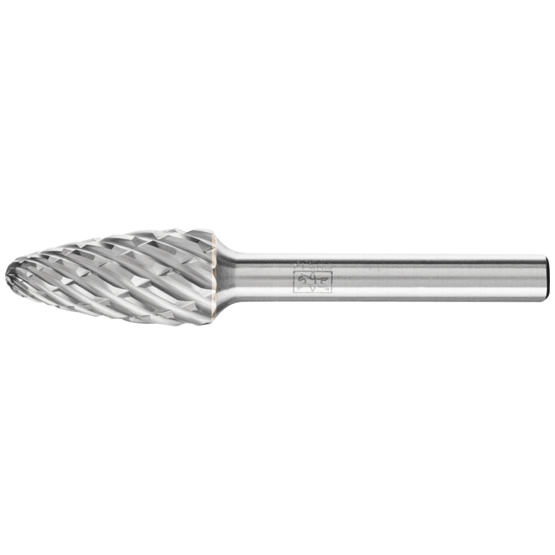 PFERD TOOLS Hartmetall Hochleistungsfrässtift STEEL Rundbogen RBF Ø 12x25 mm Schaft-Ø 6 mm für Stahl