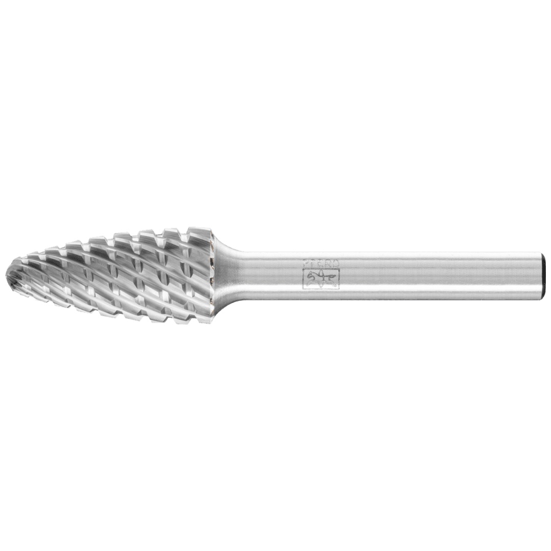 PFERD TOOLS Hartmetall Hochleistungsfrässtift Rundbogen RBF Ø 12x25 mm Schaft-Ø 6 mm TITANIUM für Titan