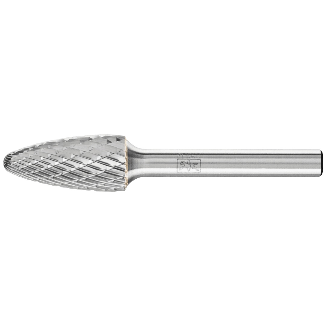 PFERD TOOLS Hartmetall Hochleistungsfrässtift TOUGH Rundbogen RBF Ø 12x25 mm Schaft-Ø 6 mm schlagfest