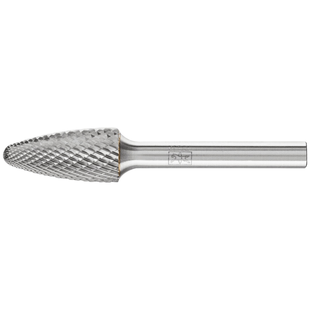 PFERD TOOLS Hartmetall Hochleistungsfrässtift TOUGH-S Rundbogen RBF Ø 12x25 mm Schaft-Ø 6 mm schlagfest