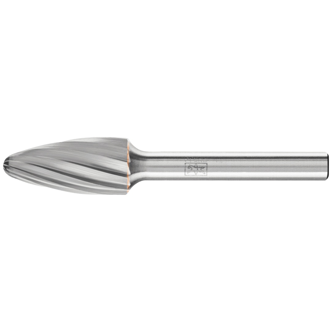 PFERD TOOLS Hartmetall Frässtift Rundbogen RBF Ø 12x25 mm Schaft-Ø 6 mm Z1 universal grob
