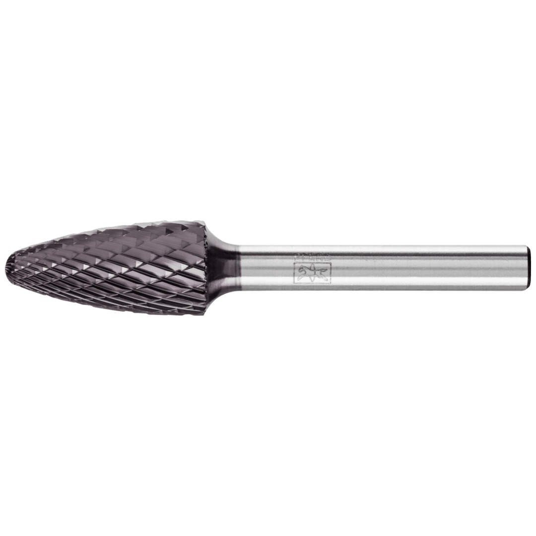 PFERD TOOLS Hartmetall Frässtift Rundbogen RBF Ø 12x25mm Schaft-Ø 6mm Z3P HICOAT universal