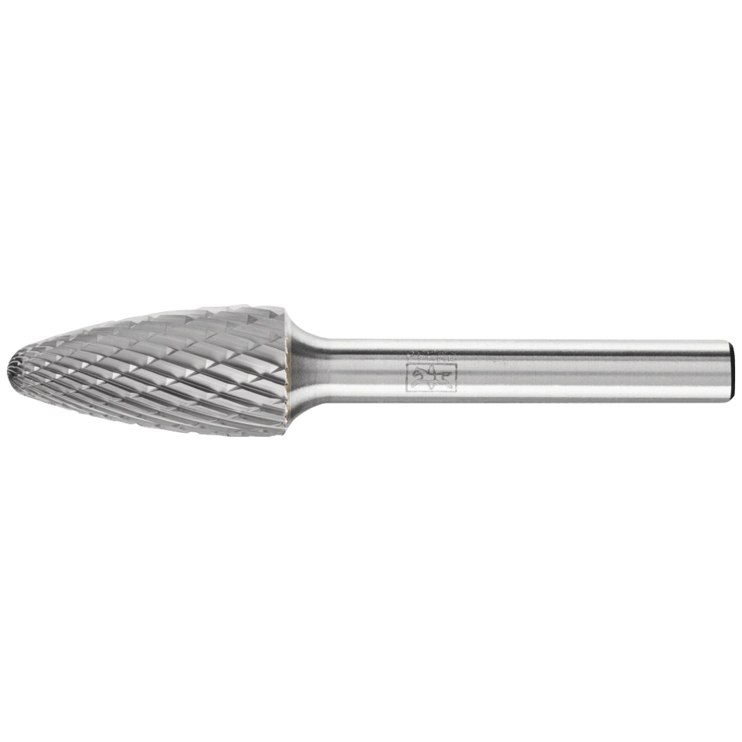 PFERD TOOLS Hartmetall Frässtift Rundbogen RBF Ø 12x25 mm Schaft-Ø 6 mm Z3P universal mittel kreuzverzahnt