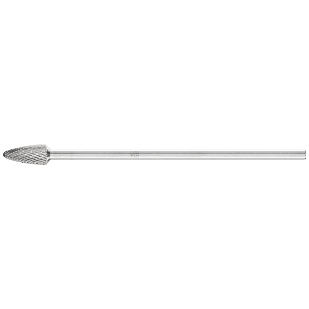 PFERD TOOLS Hartmetall Frässtift Rundbogen RBF Ø 12x25mm Schaft-Ø 6x150mm Z3P universal mittel kreuzverzahnt