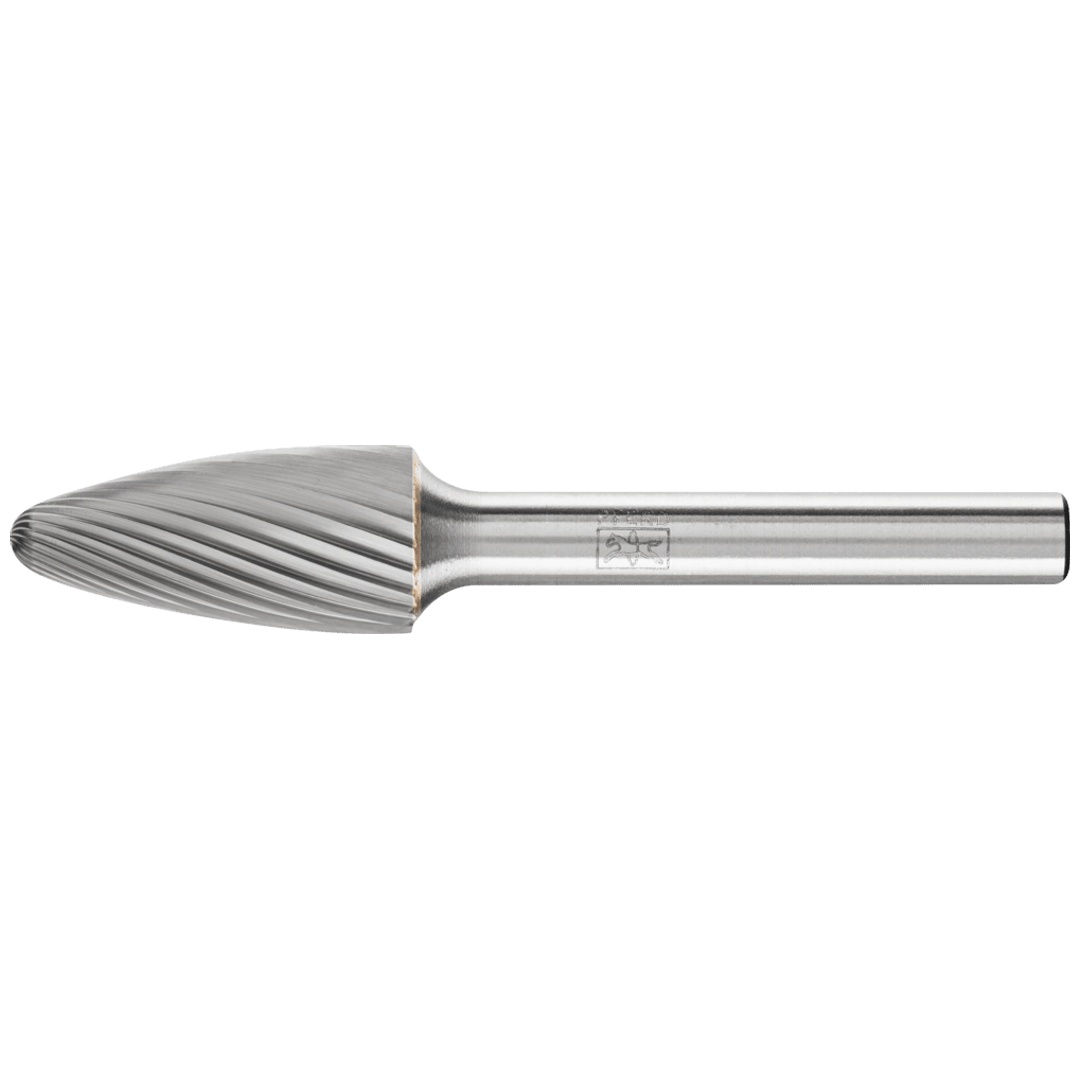 PFERD TOOLS Hartmetall Frässtift Rundbogen RBF Ø 12x25 mm Schaft-Ø 6 mm Z3 universal mittel