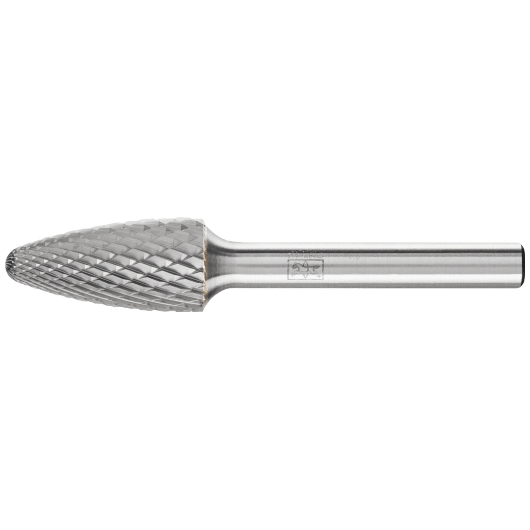 PFERD TOOLS Hartmetall Frässtift Rundbogen RBF Ø 12x25 mm Schaft-Ø 6 mm Z4 universal mittel fein