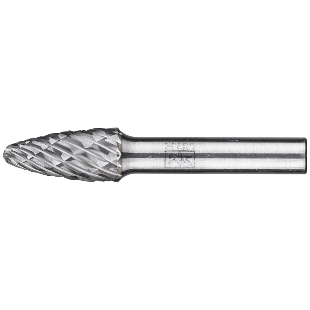 PFERD TOOLS Hartmetall Hochleistungsfrässtift CAST Rundbogen RBF Ø 12x25 mm Schaft-Ø 8 mm für Gußeisen