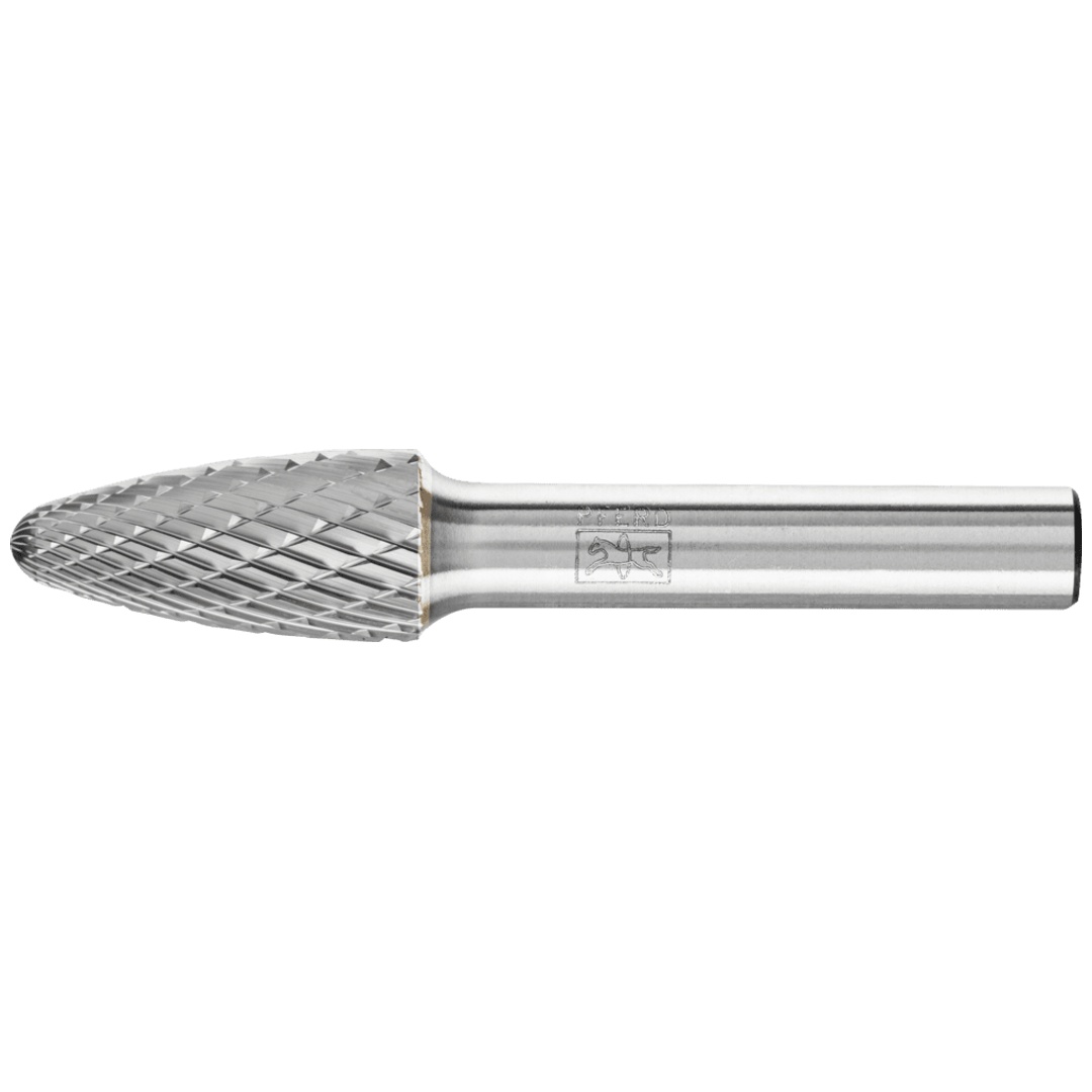 PFERD TOOLS Hartmetall Hochleistungsfrässtift TOUGH Rundbogen RBF Ø 12x25 mm Schaft-Ø 8 mm schlagfest