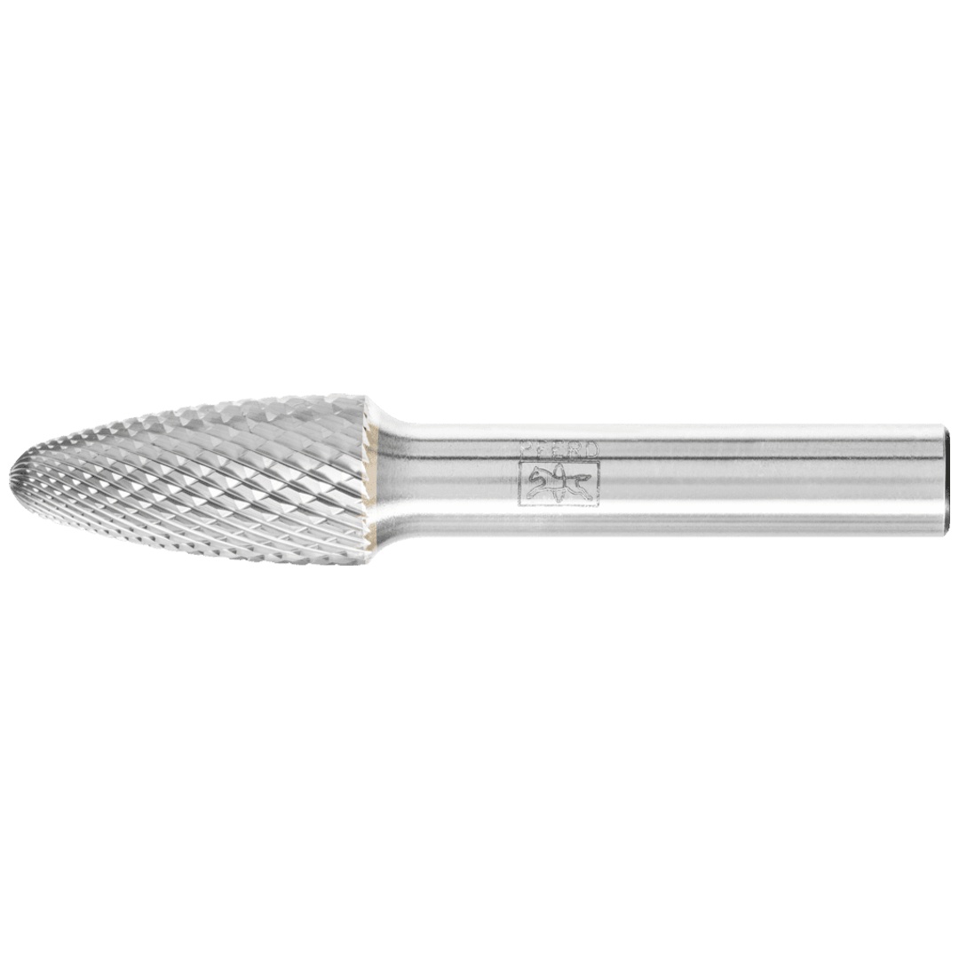 PFERD TOOLS Hartmetall Hochleistungsfrässtift TOUGH-S Rundbogen RBF Ø 12x25 mm Schaft-Ø 8 mm schlagfest