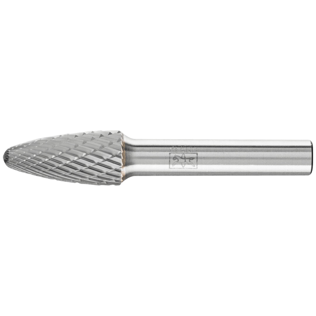 PFERD TOOLS Hartmetall Frässtift Rundbogen RBF Ø 12x25 mm Schaft-Ø 8 mm Z3P universal mittel kreuzverzahnt