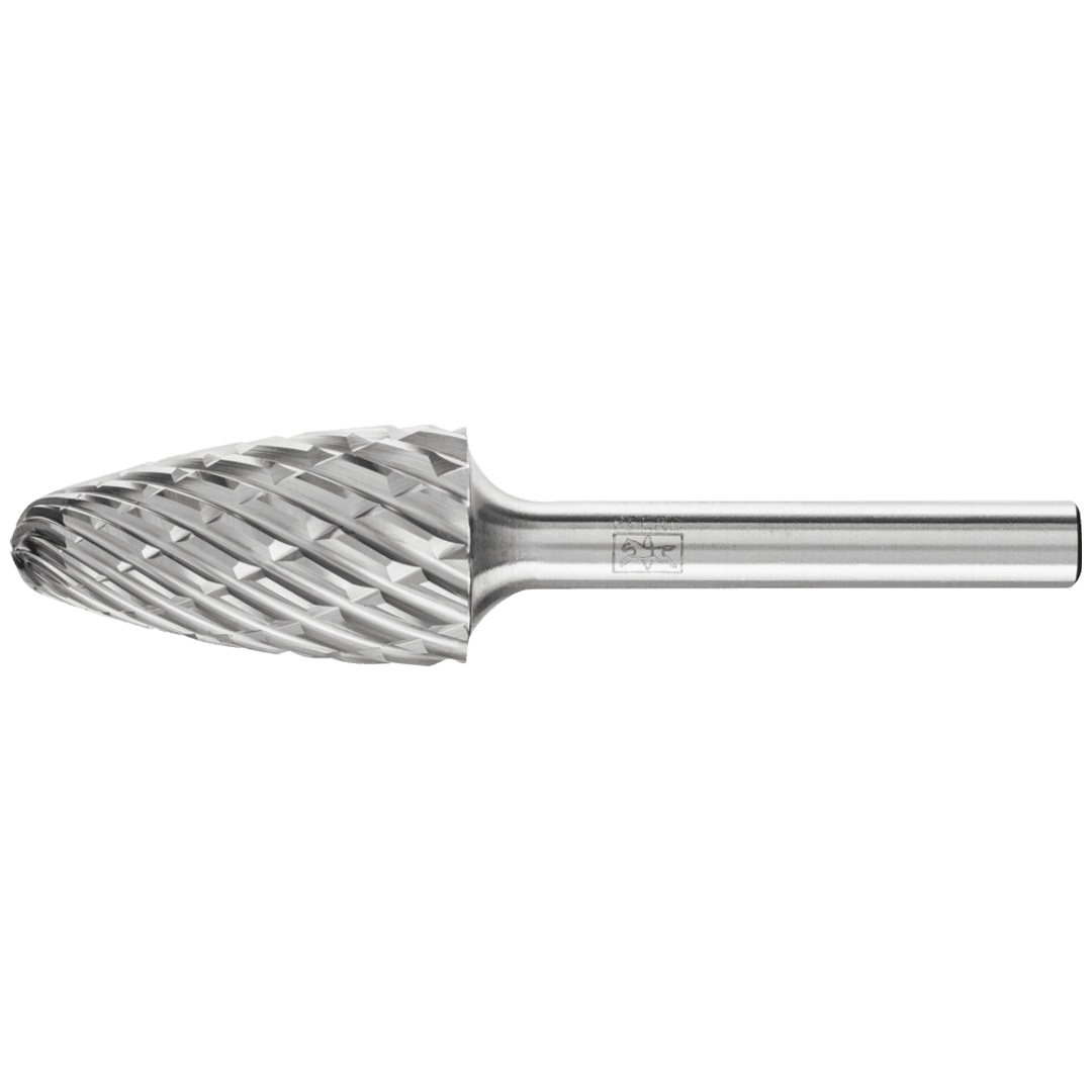 PFERD TOOLS Hartmetall Hochleistungsfrässtift STEEL Rundbogen RBF Ø 16x30mm Schaft-Ø 6 mm für Stahl