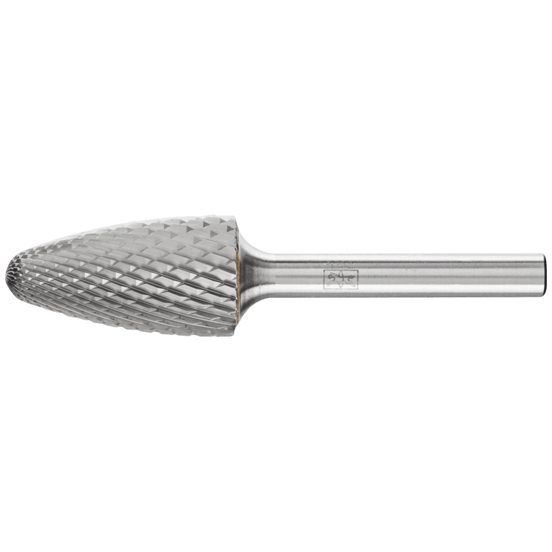 PFERD TOOLS Hartmetall Frässtift Rundbogen RBF Ø 16x30mm Schaft-Ø 6 mm Z4 universal mittel fein