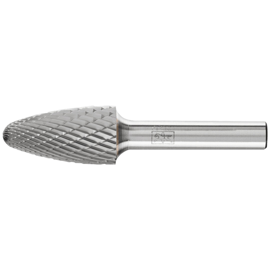 PFERD TOOLS Hartmetall Frässtift Rundbogen RBF Ø 16x30mm Schaft-Ø 8 mm Z3P universal mittel kreuzverzahnt