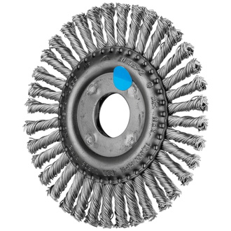 PFERD PIPELINE Bürste gezopft RBG Ø 115x6x22,2 mm Edelstahl-Draht-Ø 0,50mm Winkelschleifer