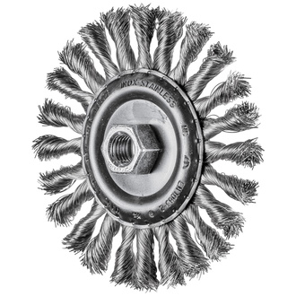 PFERD COMBITWIST Rundbürste gezopft RBG Ø 125x12 mm M14 Edelstahl-Draht-Ø 0,50mm Winkelschleifer