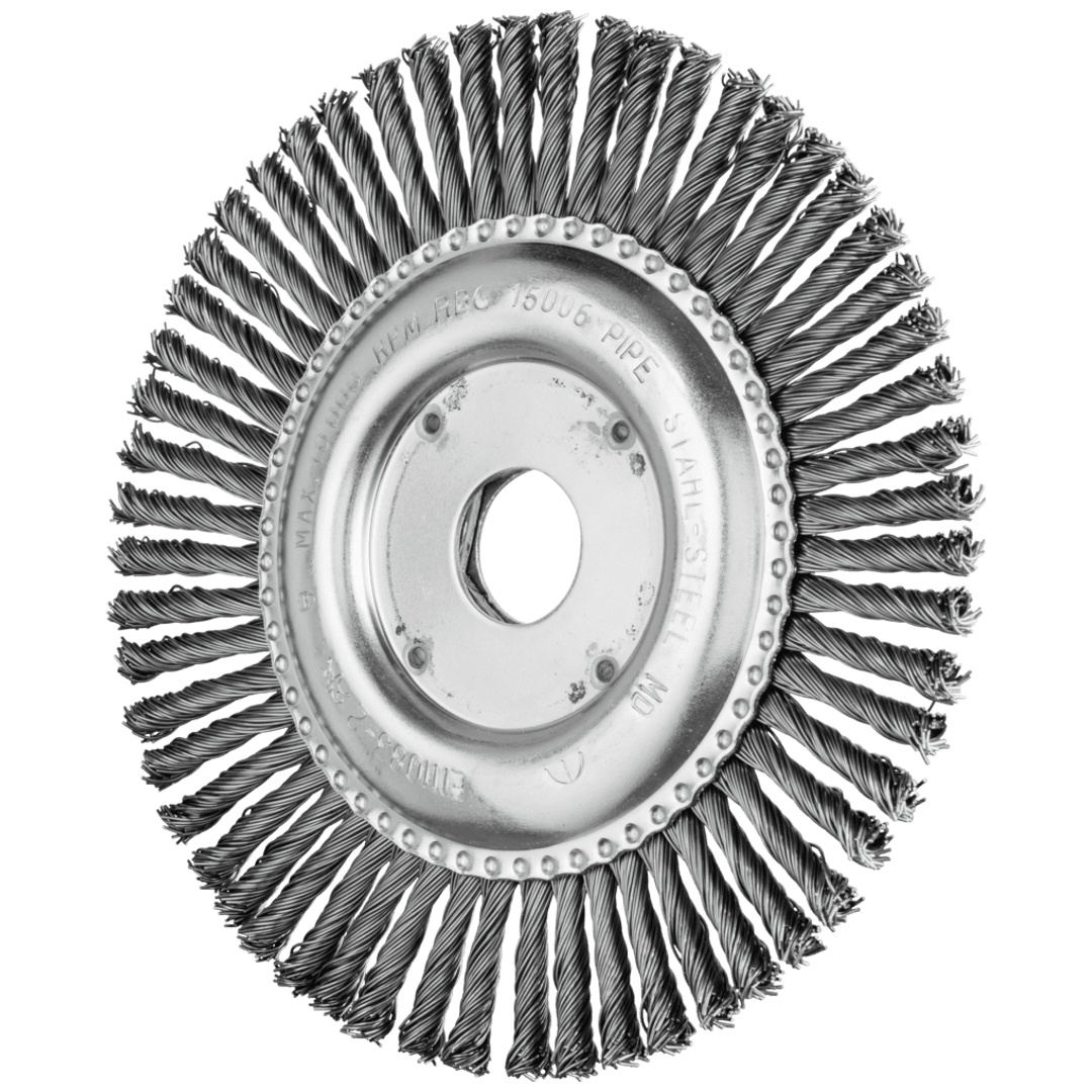 PFERD TOOLS PIPELINE Bürste gezopft RBG Ø 150x6x22,2 mm Stahl-Draht-Ø 0,50mm Winkelschleifer
