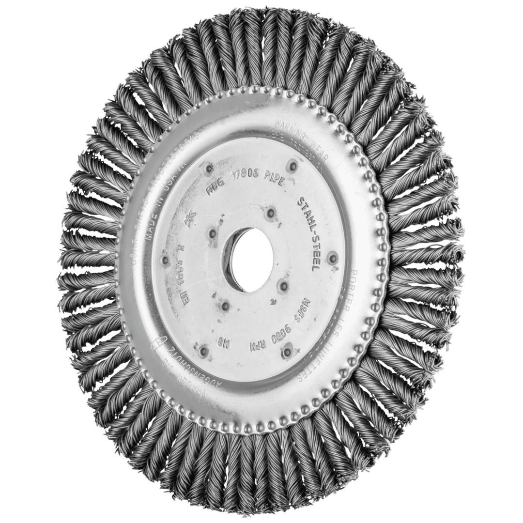 PFERD TOOLS COMBITWIST PIPELINE Bürste gezopft RBG Ø 178x6x22,2 mm Stahl-Draht-Ø 0,50mm Winkelschleifer