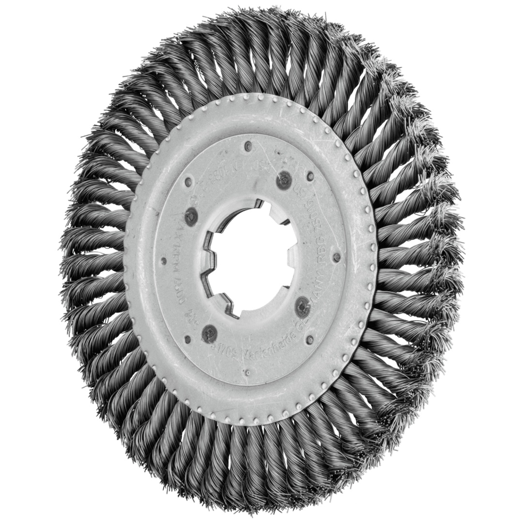 PFERD TOOLS Rundbürste gezopft RBG Ø 250x16x50,8 mm Bohrung Stahl-Draht-Ø 0,50mm stationär