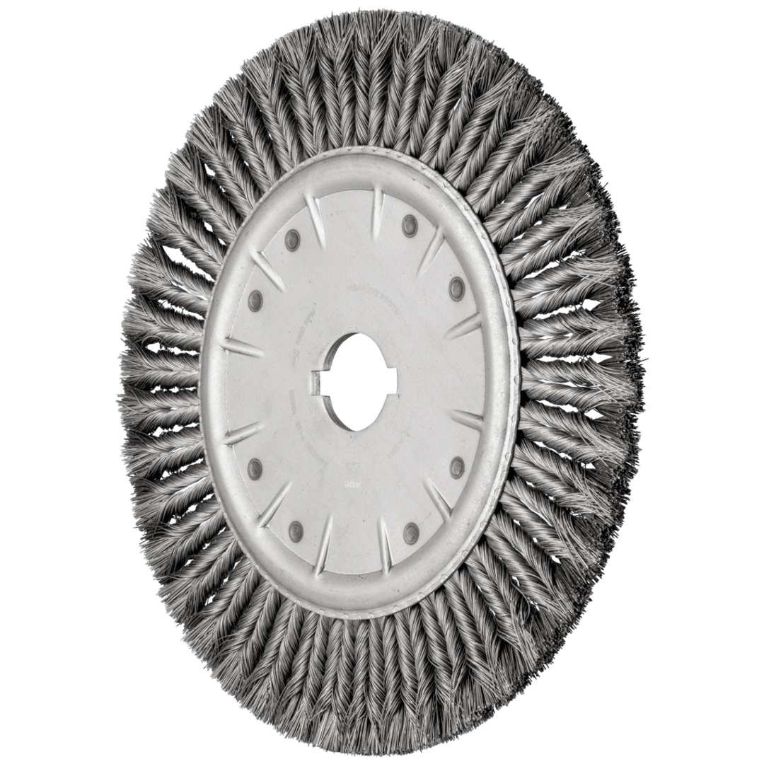 PFERD TOOLS COMBITWIST Rundbürste gezopft RBG Ø 380x20x50,8 mm Bohrung Stahl-Draht-Ø 0,50mm stationär
