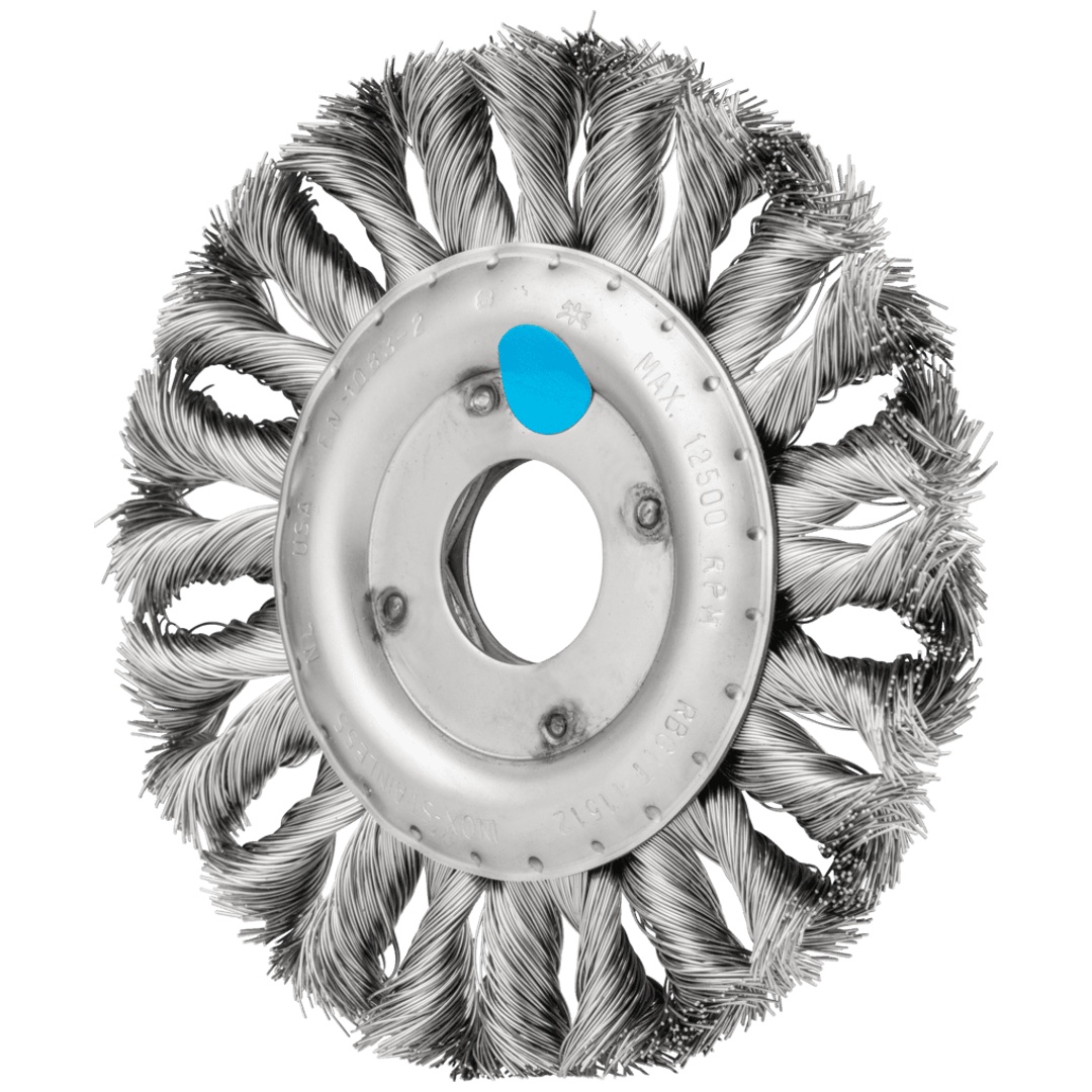 PFERD TOOLS COMBITWIST INOX-TOTAL Rundbürste RBGIT Ø 115x12x22,2 mm Edelstahl-Draht-Ø 0,35 mm Winkelschleifer