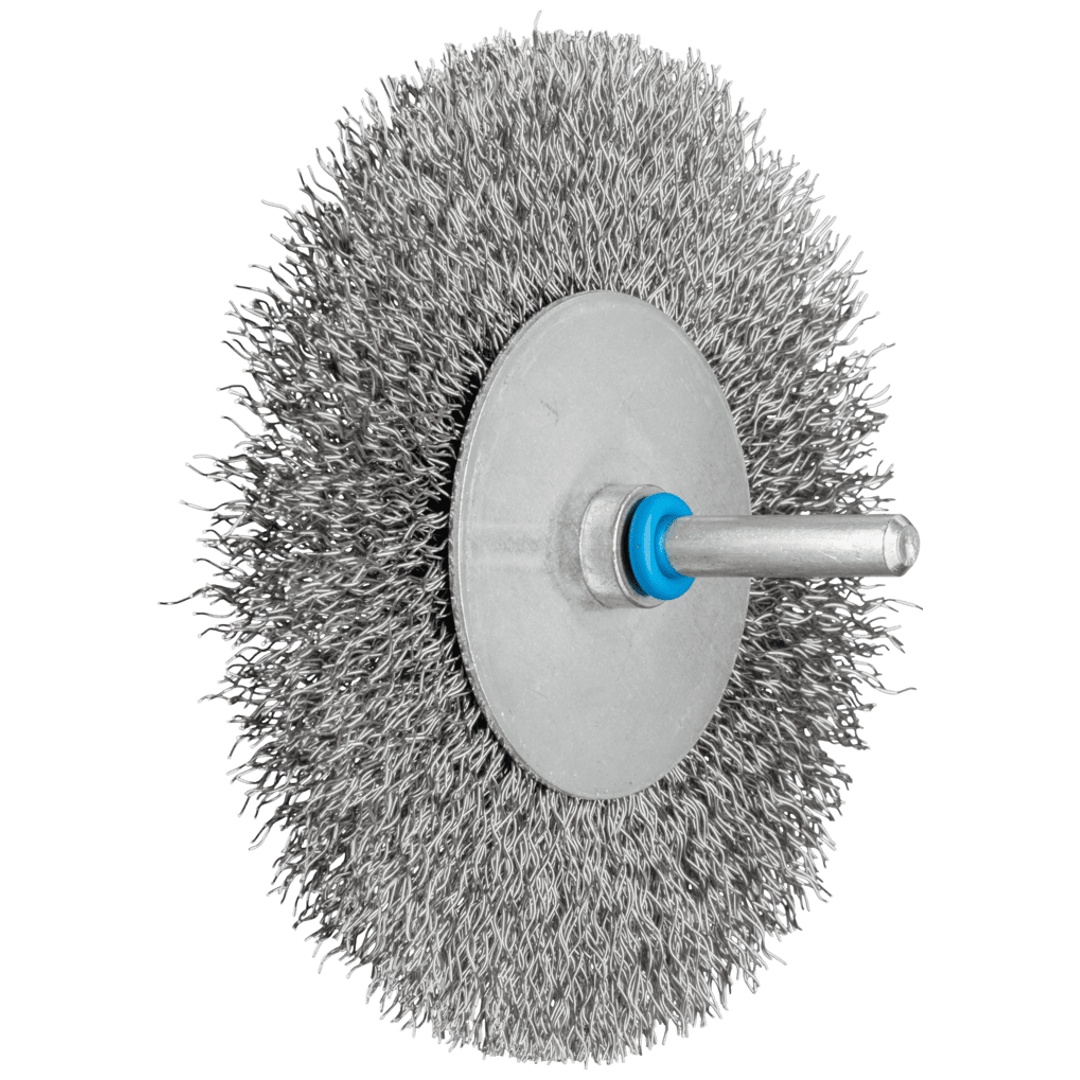 PFERD TOOLS Rundbürste ungezopft RBU Ø100x15 mm Schaft-Ø6 mm Edelstahl-Draht-Ø0,20