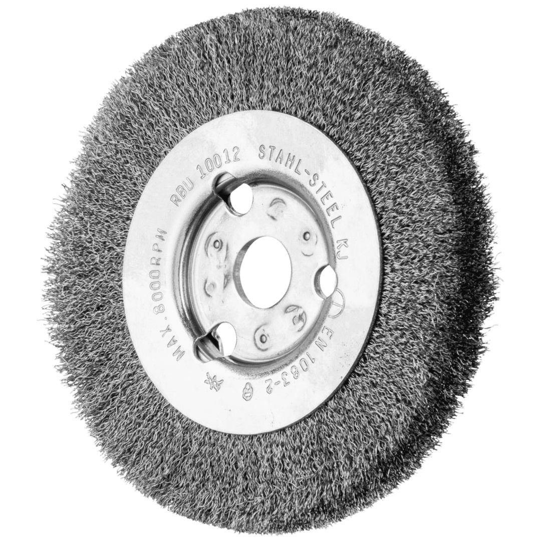 PFERD TOOLS Rundbürste schmal ungezopft RBU Ø100x12x14 mm Bohrung Stahl-Draht-Ø0,15