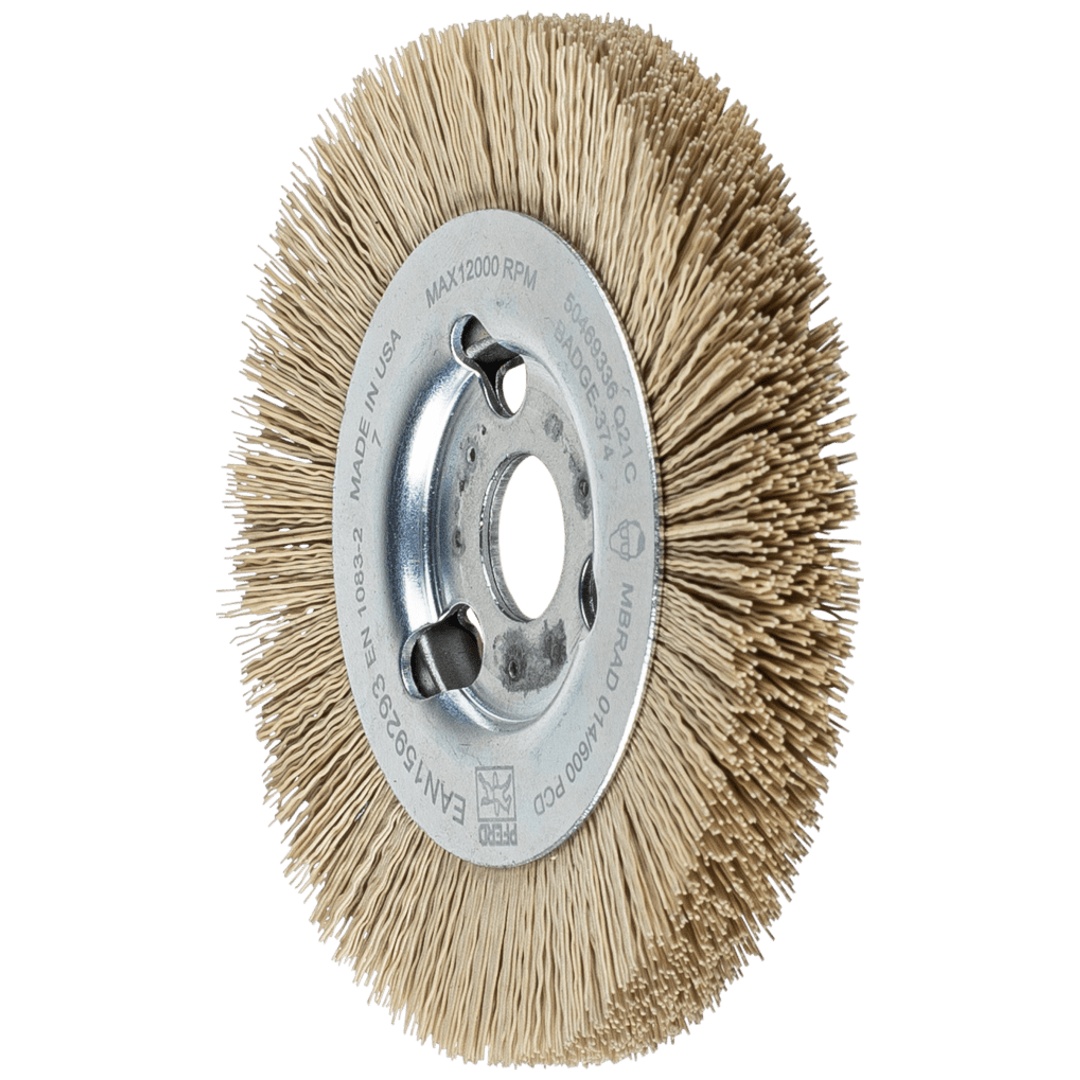PFERD TOOLS Rundbürste schmal ungezopft RBU Ø 100x12x16 mm Bohrung DIAMANT-Filament-Ø 0,35 mm Korn 600