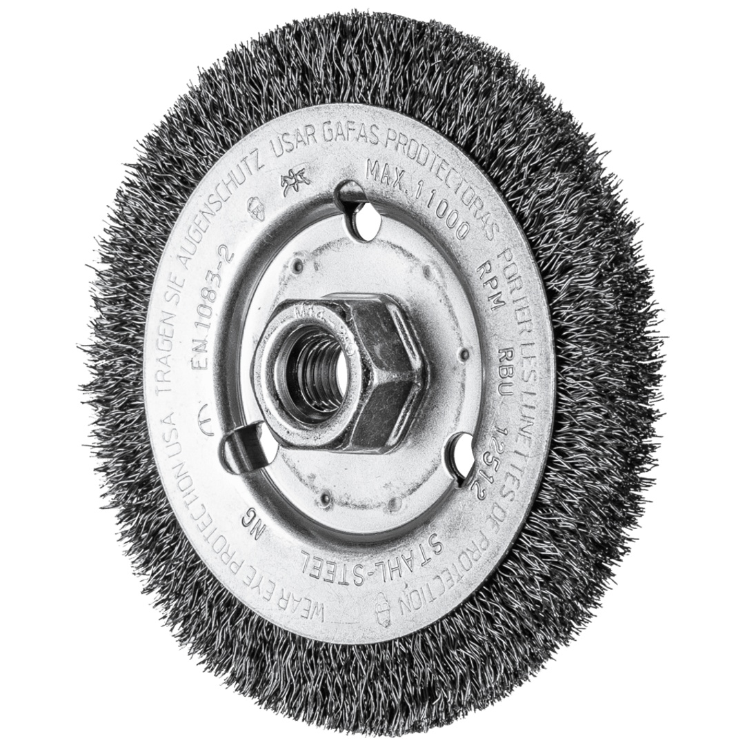 PFERD TOOLS Rundbürste ungezopft RBU Ø125x12 mm M14 Stahl-Draht-Ø0,30 Winkelschleifer