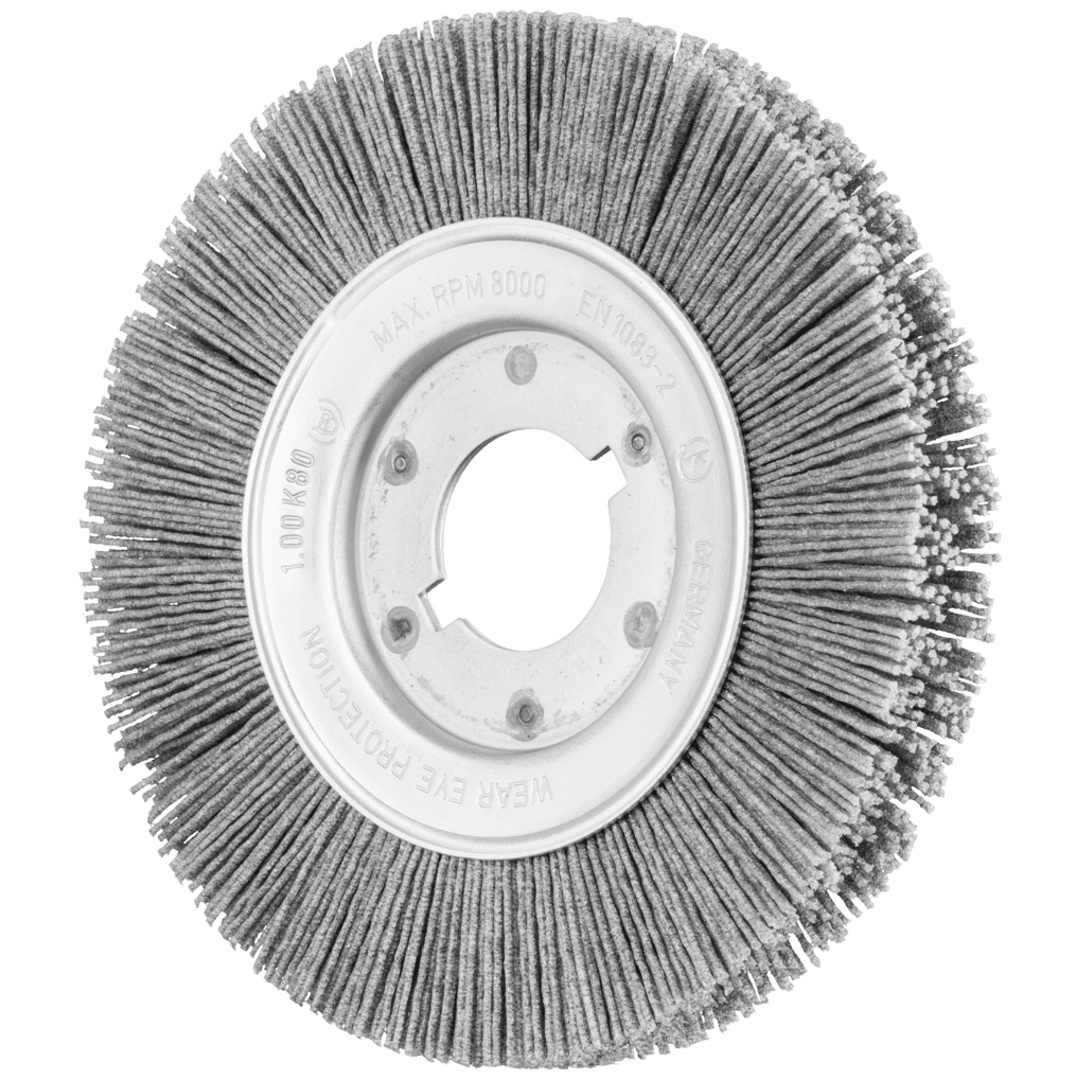 PFERD TOOLS Rundbürste schmal ungezopft RBU Ø 150x16xvariable Bohrung SiC-Filament-Ø 1,00mm Korn 80