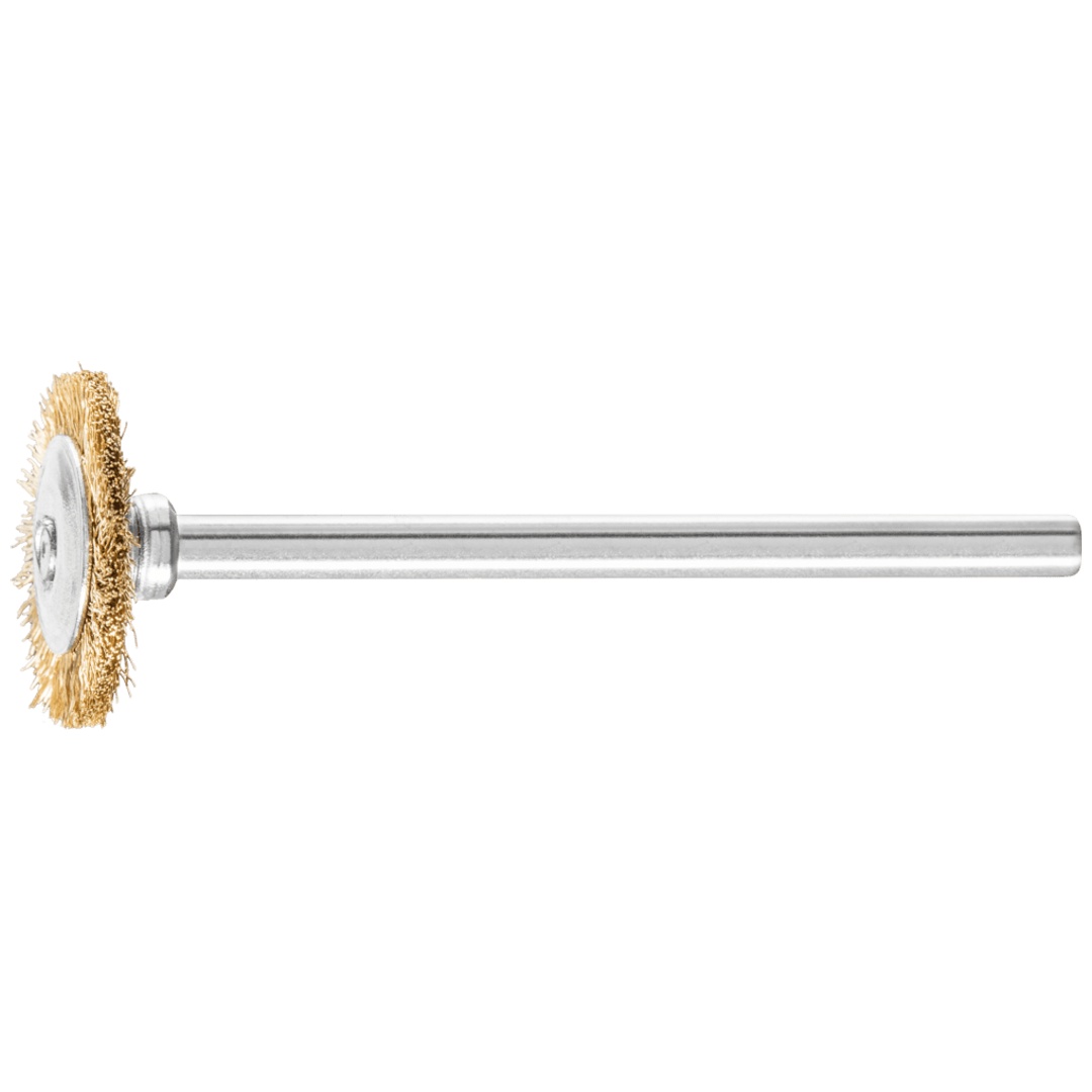 PFERD TOOLS Miniatur- Rundbürste RBU Ø16x2 mm Schaft-Ø3 mm Messing-Draht-Ø0,10