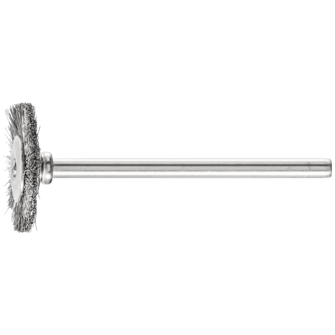 PFERD TOOLS Miniatur- Rundbürste RBU Ø19x2 mm Schaft-Ø3 mm Edelstahl-Draht-Ø0,10