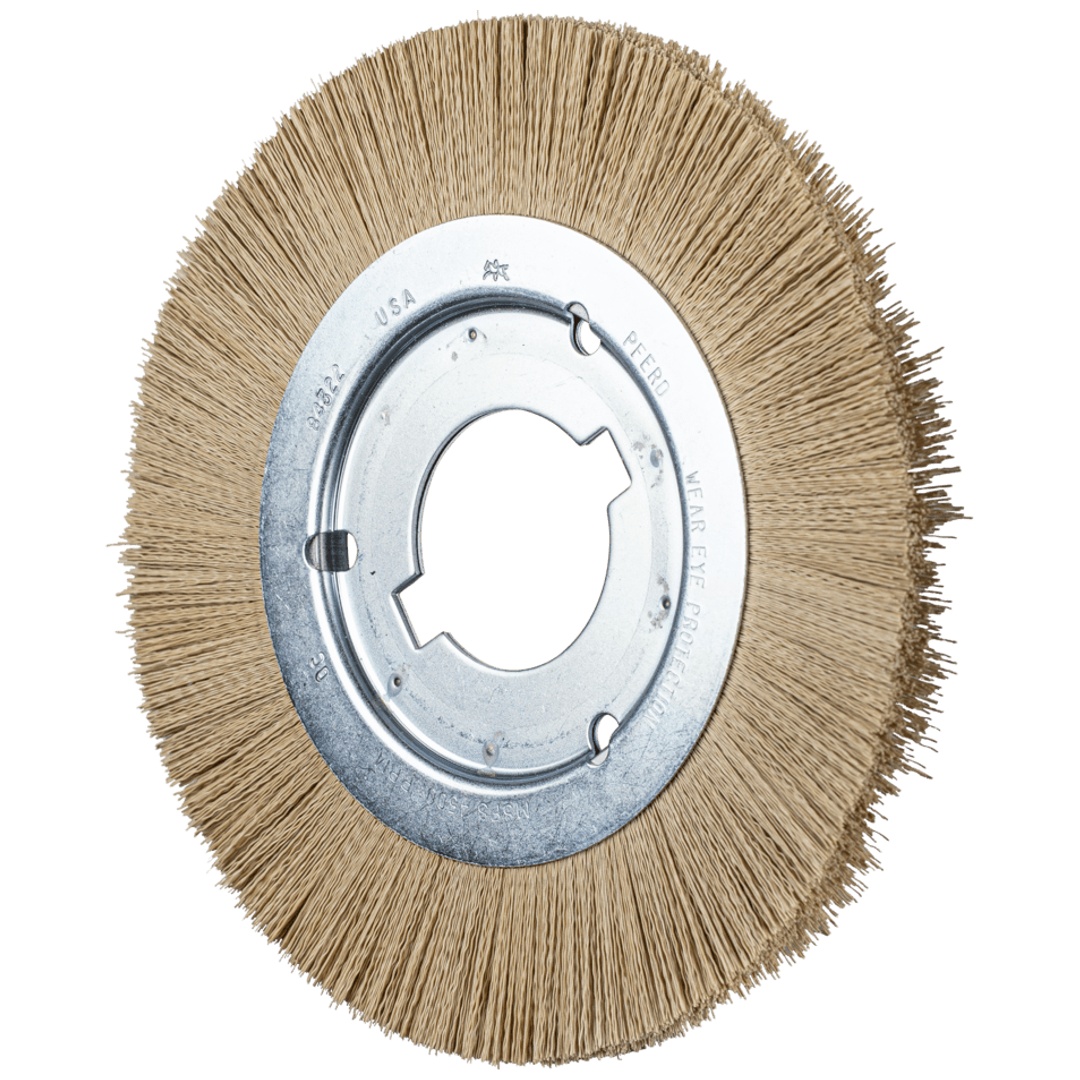 PFERD TOOLS Rundbürste schmal ungezopft RBU Ø 200x12x50,8 mm Bohrung DIAMANT-Filament-Ø 0,35 mm Korn 600